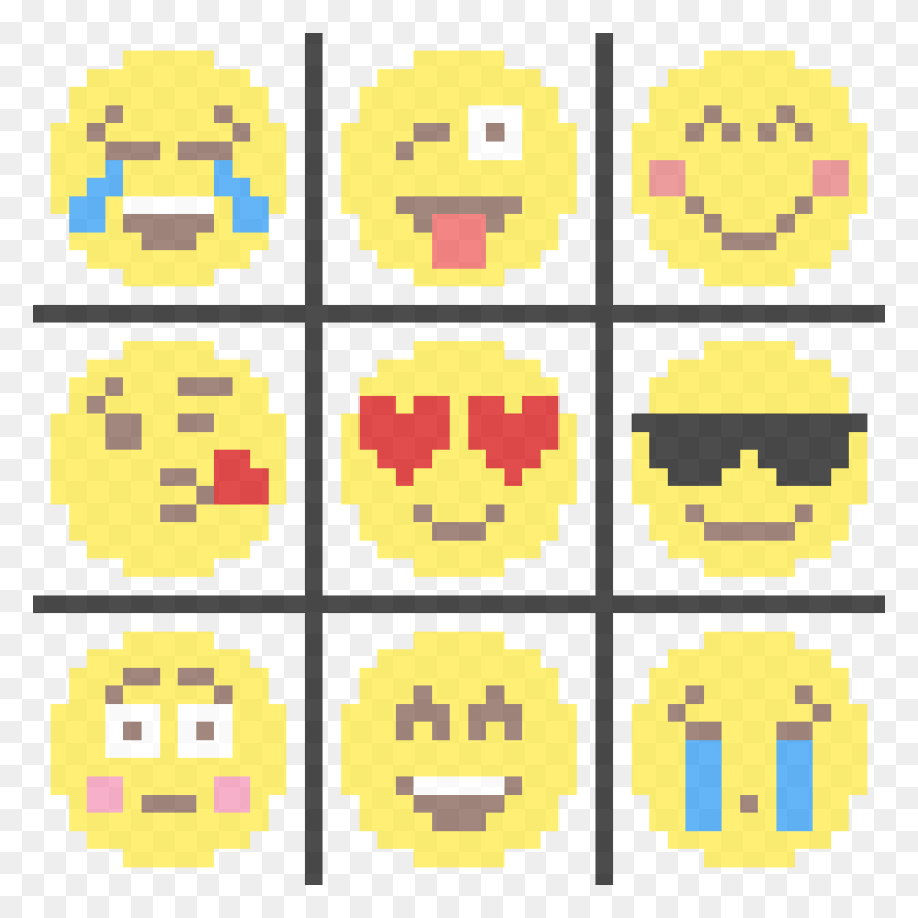 1175x1175 Emojis Hama Beads Emojis, Pac Man, Коврик Png Скачать