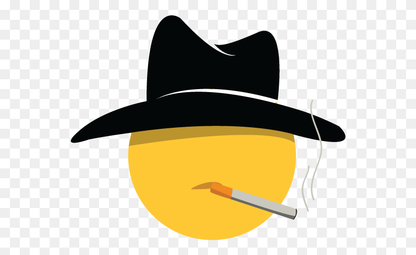 556x455 Emojis Wow247 Gangster, Clothing, Apparel, Cowboy Hat HD PNG Download