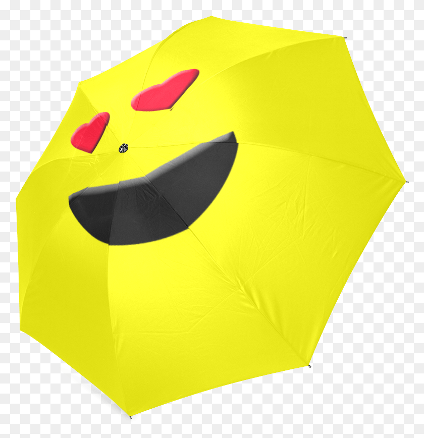 780x808 Emoticon Heart Smiley Foldable Umbrella Umbrella, Canopy, Tent HD PNG Download