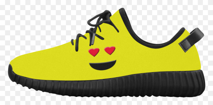 801x366 Emoticon Heart Smiley Grus Women39s Breathable Woven Shoe, Footwear, Clothing, Apparel HD PNG Download