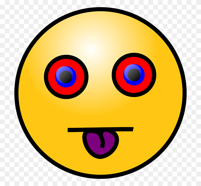 720x720 Descargar Png Emoticon Lengua Cara Ronda Amarillo Emoticon, Pac Man, Sphere, Alien Hd Png