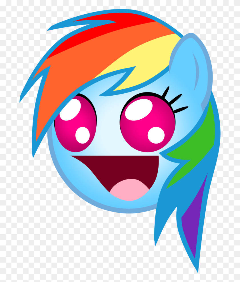 707x928 Emoticon Rainbow Dash Safe Mlp Rainbow Dash Emoji, Graphics HD PNG Download