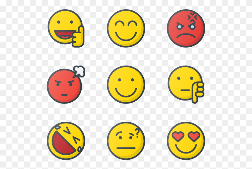 529x505 Emoticons Smiley, Symbol, Halloween, Pac Man HD PNG Download