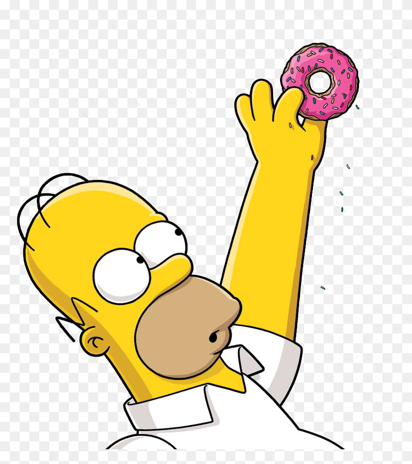 774x886 Emoticoon De Homero Simpsons Icon, Hand, Face HD PNG Download