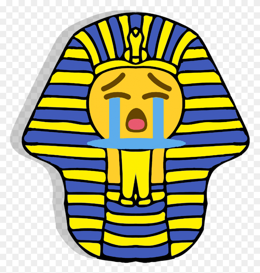 947x998 Emotionssocial Pharaoh Emoji Pharaoh Emoji, Label, Text, Logo HD PNG Download
