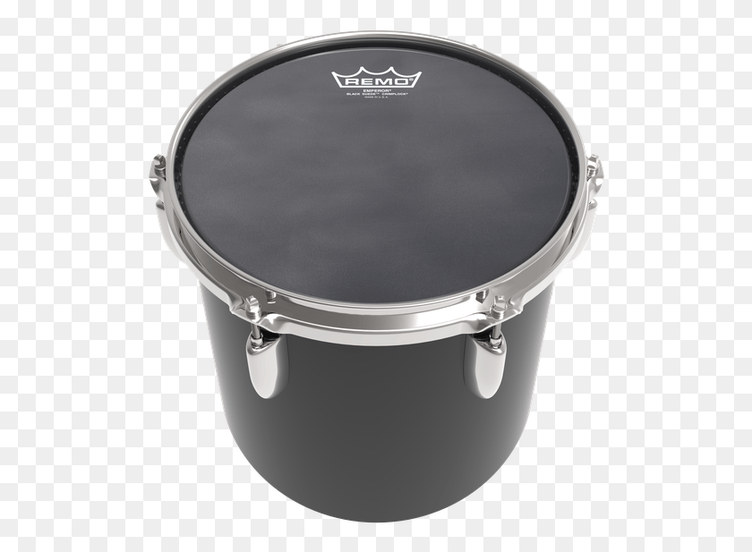 514x557 Emperor Black Suede Crimplock Image Drumhead, Drum, Percussion, Musical Instrument HD PNG Download