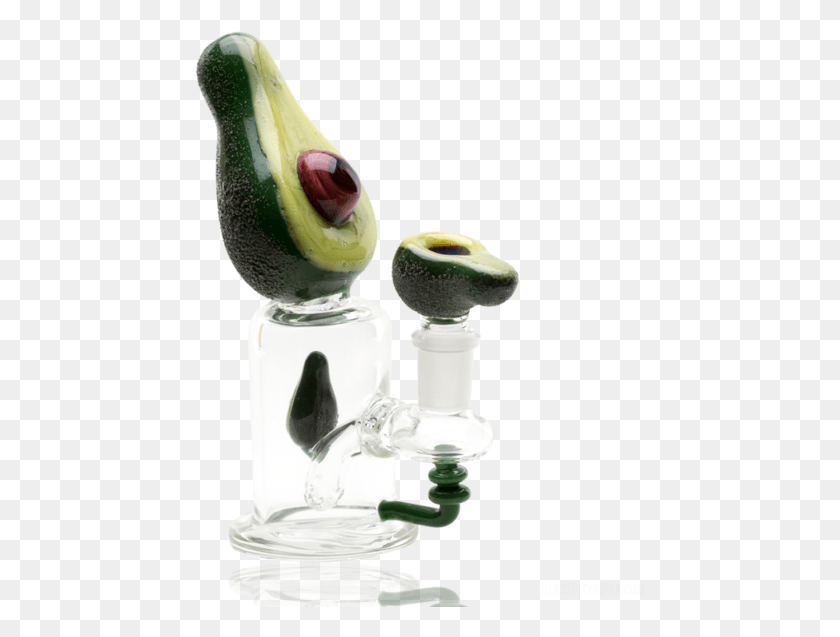 450x577 Empire Glassworks Avocadope Heady Glass Bong Water Empire Glass Avocado, Plant, Fruit, Food HD PNG Download