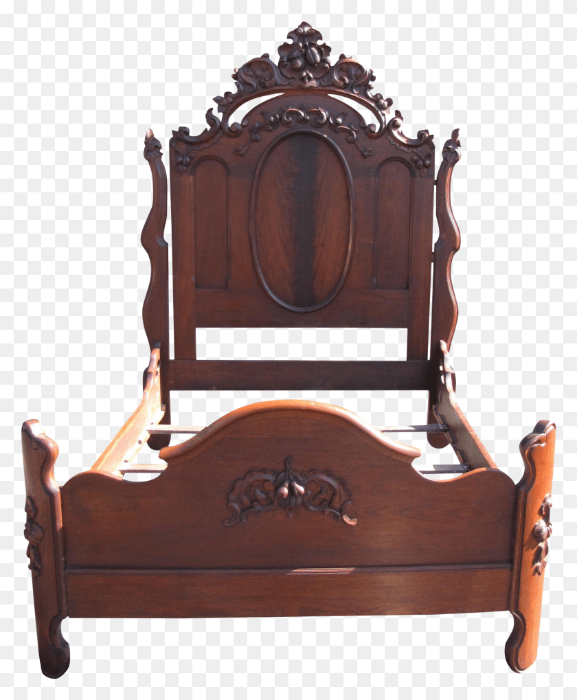 1756x2161 Empire Style Full Size Bed Frame On Chairish Bed Frame, Furniture, Throne, Cradle HD PNG Download