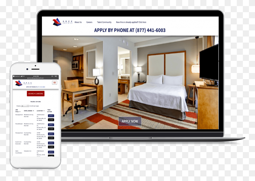 1702x1169 Employment Branding Support For The Hospitality Industry Bedroom, Monitor, Screen, Electronics HD PNG Download
