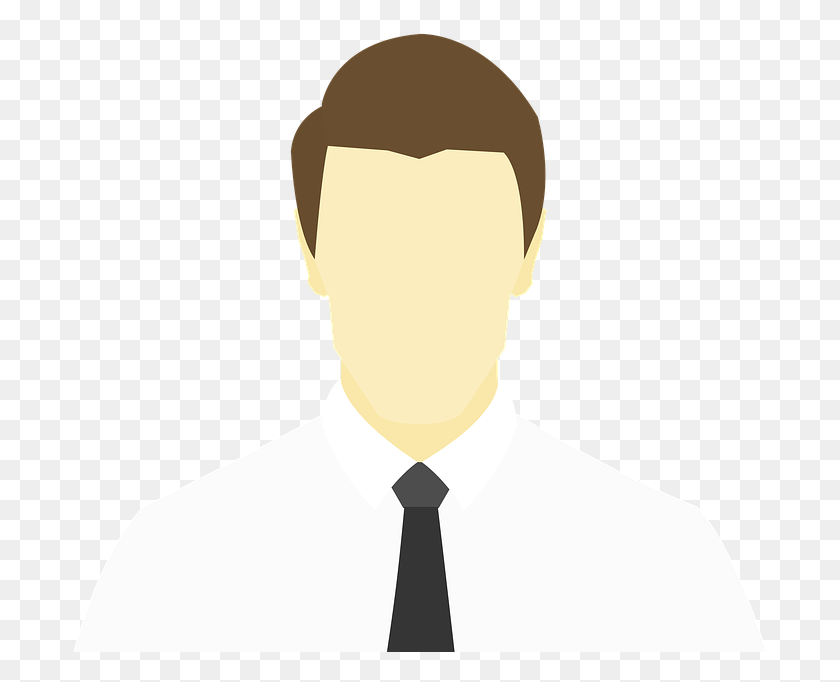 699x622 Empresario Oficinista Imagen Vectorial Sin Cara Without Face, Tie, Accessories, Accessory HD PNG Download
