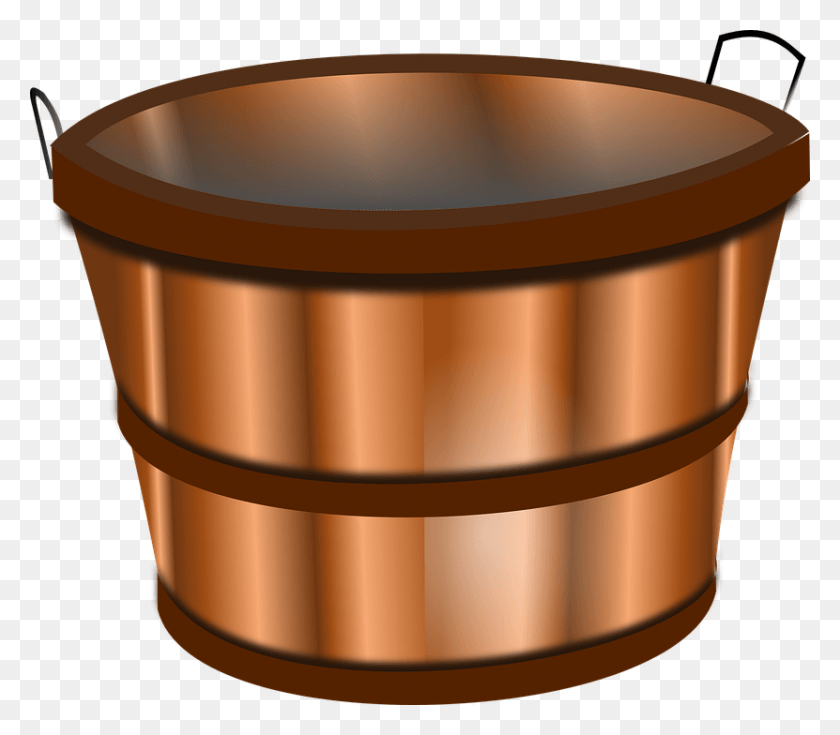 831x720 Empty Easter Basket Royalty Free Library Rr Collections Apple Buckets Clipart, Bucket, Barrel, Bracelet HD PNG Download