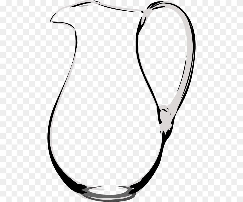 512x699 Empty Jar Clip Art Black And White, Jug, Water Jug, Smoke Pipe Transparent PNG