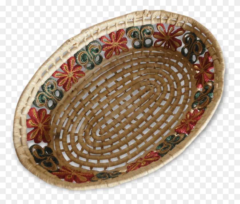 1013x851 Empty Pocket In Vintage 60s Straw Ceramic, Basket, Lute, Musical Instrument HD PNG Download