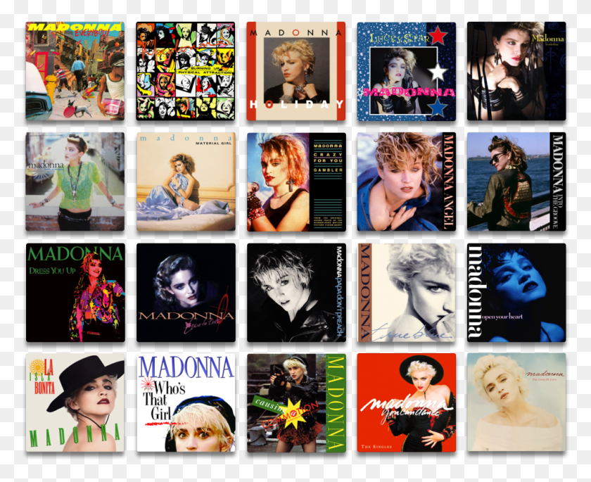 998x800 Emrfmzn Madonna Singles Google Drive, Collage, Poster, Advertisement HD PNG Download
