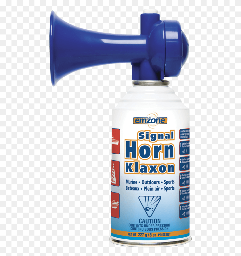 498x831 Emzone Signal Air Horn 8 Oz Packaging And Labeling, Label, Text, Blow Dryer HD PNG Download