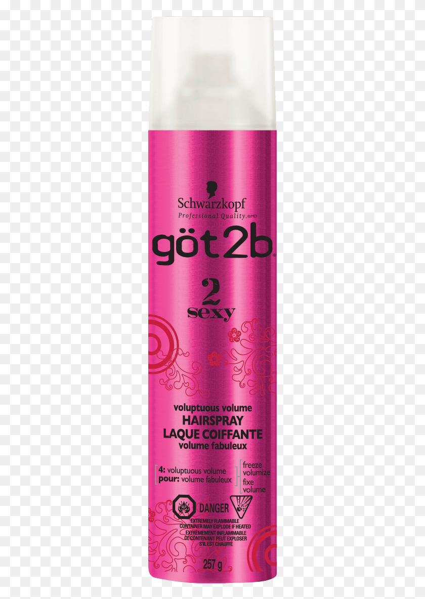 257x1124 En 2 Sexy Hairspray Cosmetics, Tin, Aluminium, Can HD PNG Download