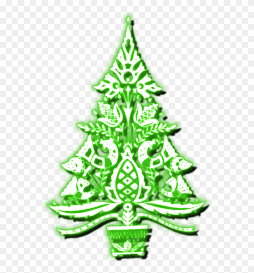 568x843 En Clipart Con Efectos Listos Рождественская Елка, Растение, Дерево, Орнамент Hd Png Скачать