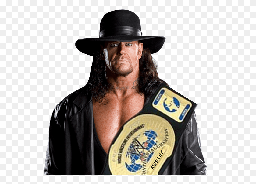 553x546 En El Pasado Waz Is War The Undertaker Se Corono El Wwe Intercontinental Championship Belt, Person, Human, Skin HD PNG Download