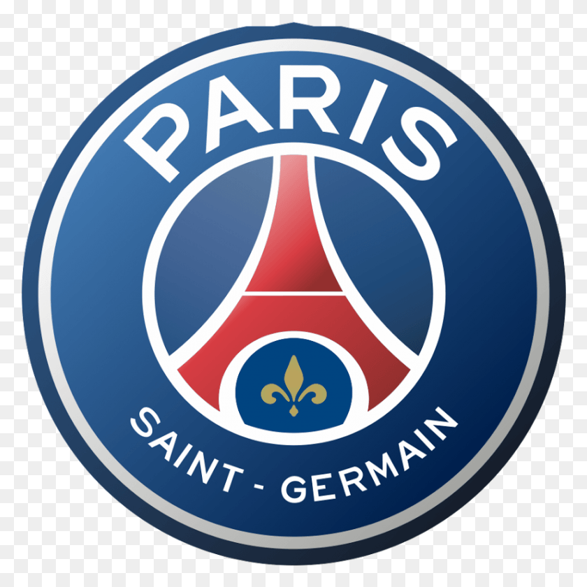 825x826 En Images Lhistoire Des Logos Du Psg Le Parisien Dream League Soccer Psg Logo, Symbol, Trademark, Label HD PNG Download