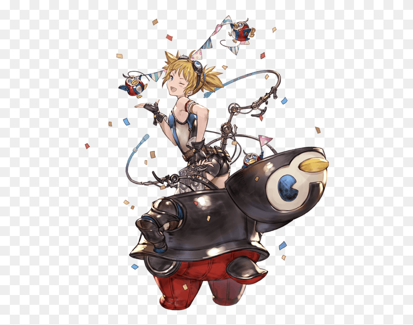 498x601 En On Twitter Granblue Pengy, Motorcycle, Vehicle, Transportation HD PNG Download