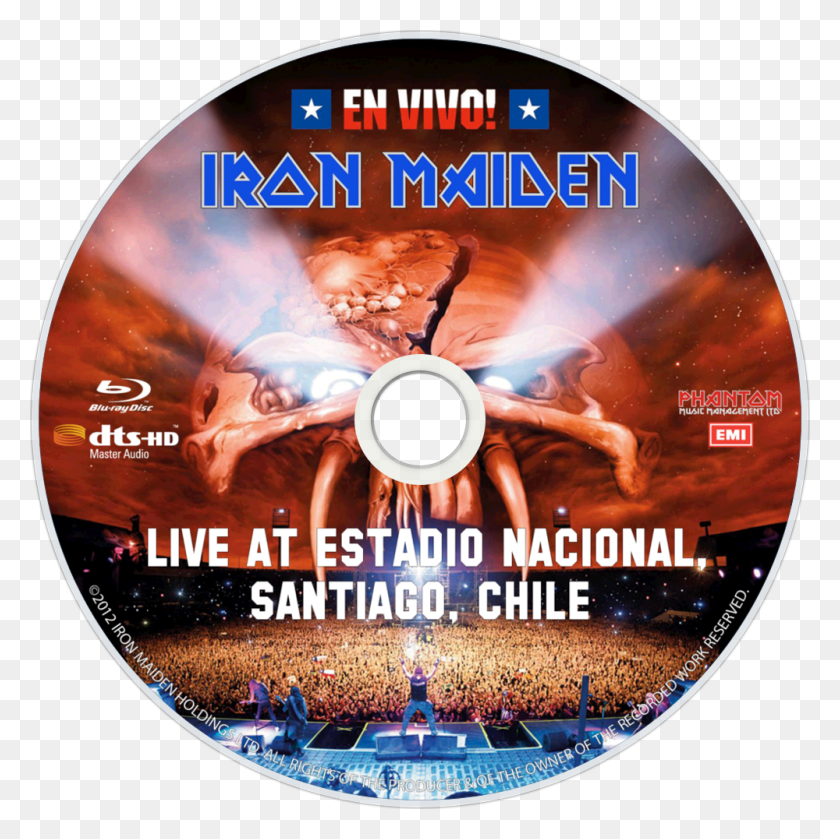 1000x1000 En Vivo Bluray Disc Image Iron Maiden En Vivo Blu Ray, Диск, Dvd, Человек Hd Png Скачать