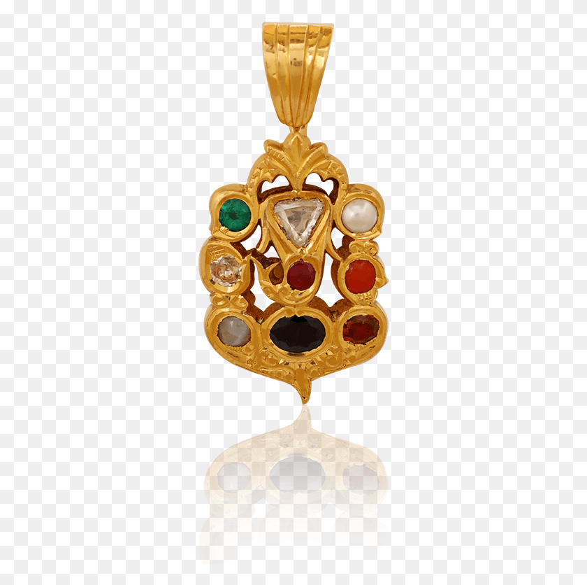 274x776 Enchanting Navaratna Gems Pendant Locket, Jewelry, Accessories, Accessory HD PNG Download