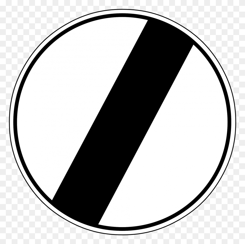 1921x1916 End Of Speed Limit Traffic Sign End Of Speed Restriction Sign, Symbol, Road Sign HD PNG Download