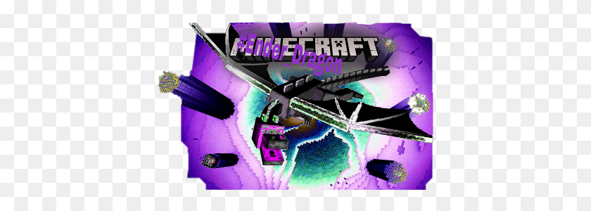 392x240 Эндер Freetoedit Scdragon Dragon Minecraft, Фиолетовый Hd Png Скачать