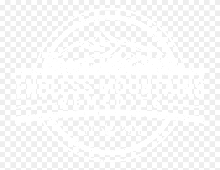 723x589 Endless Mountains Logo White Label, Text, Stencil, Symbol HD PNG Download