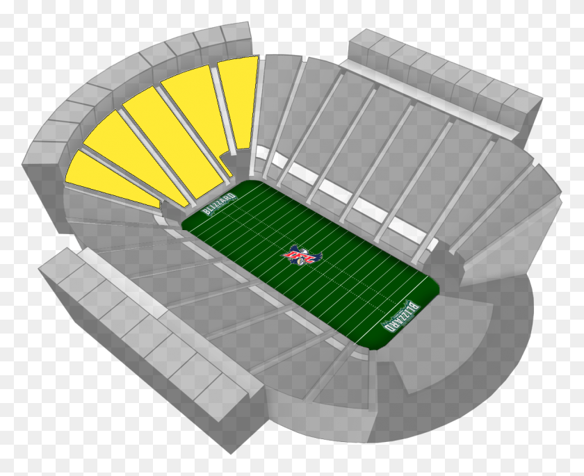 1189x953 Endzone Single Game Price Green Bay Blizzard Ticket Chart Price, Handrail, Banister, Field HD PNG Download