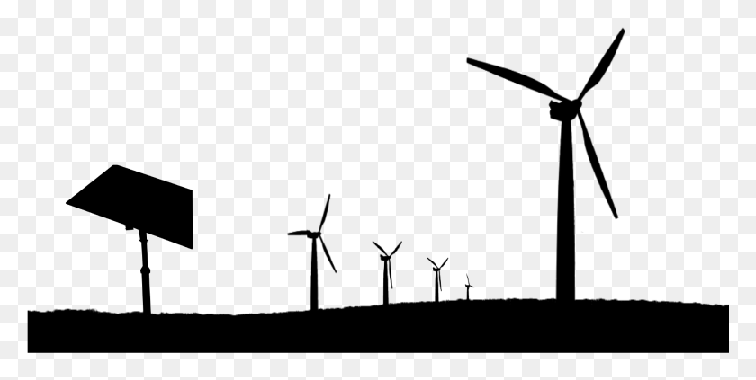 1906x889 Энергия Силуэт Ветряная Мельница, Серый, Мир Варкрафта Hd Png Скачать
