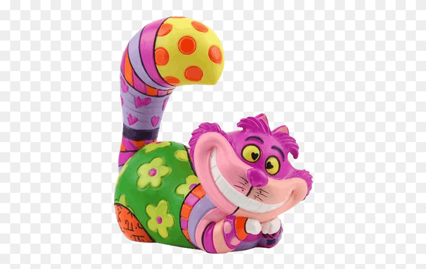 394x470 Enesco Disney By Britto Alice In Wonderland Cheshire Disney Britto Cheshire Cat, Toy, Sweets, Food HD PNG Download