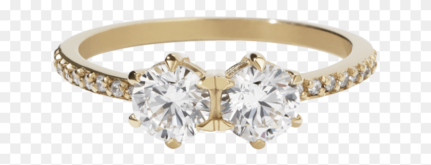 635x262 Engagement Ring, Diamond, Gemstone, Jewelry HD PNG Download