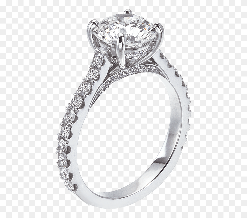 466x681 Engagement Ring Under Gallery, Platinum, Silver, Ring HD PNG Download