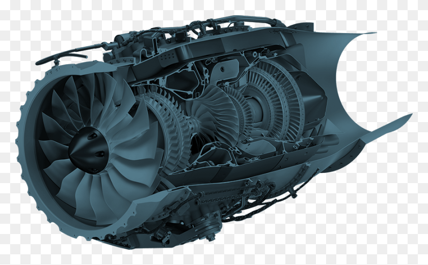 867x513 Engine Full Color Hf120 Engine Autodesk Inventor Jet Engine, Motor, Machine, Turbine HD PNG Download