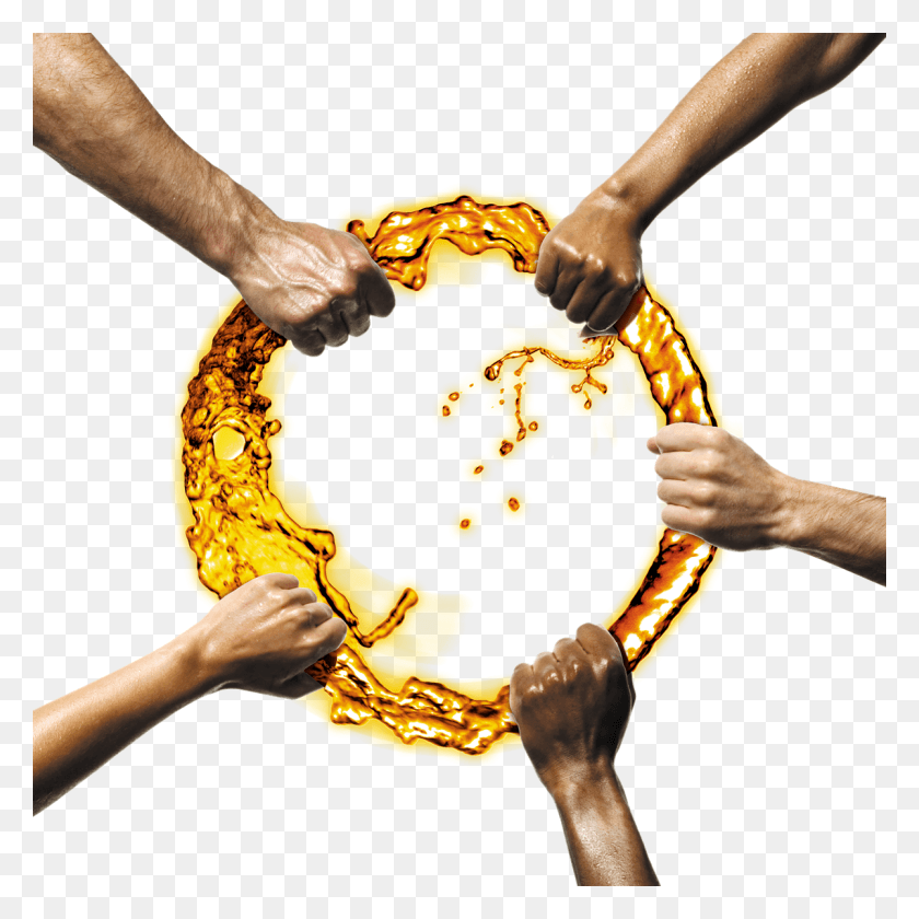 1200x1200 Engine Oil Transparent Image Circle Of Hands, Gold, Person, Human HD PNG Download