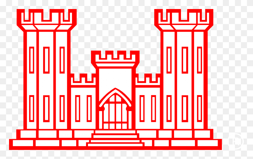 2000x1202 Engineer Castle Logo Us Army Engineer Castle, Architecture, Building, Pillar HD PNG Download