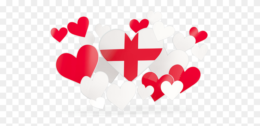 518x348 England Flag Love Heart, Symbol, Logo, Trademark HD PNG Download