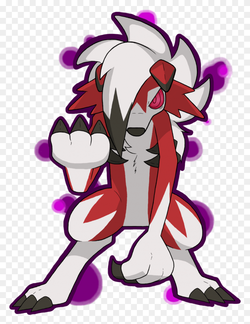 1005x1324 English Name Is Lycanroc Based On The Recently Revealed Pokemon Lycanroc, Graphics, Floral Design HD PNG Download