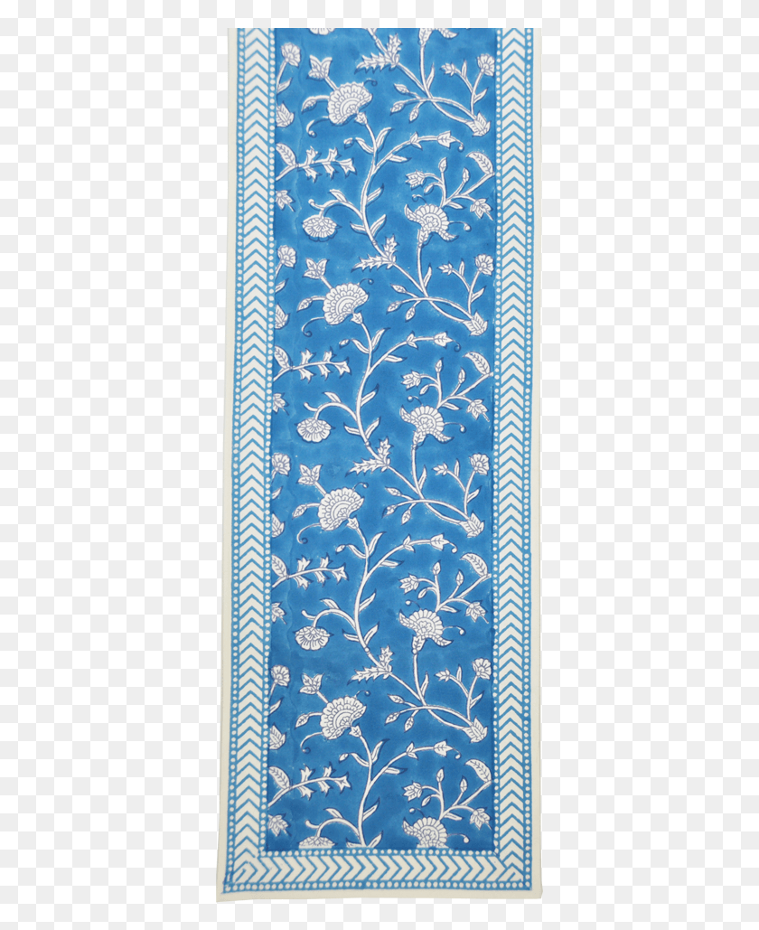 363x969 English Teal Runner Pattern, Rug, Tapestry HD PNG Download