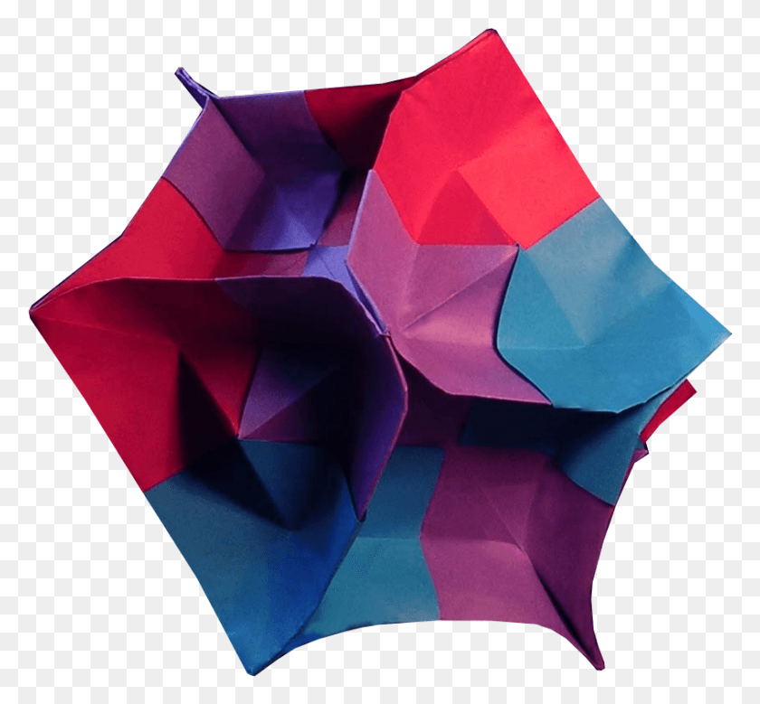 846x780 Enigma Cube By David Mitchell Umbrella, Origami, Paper HD PNG Download