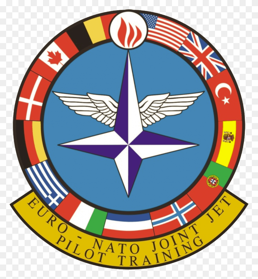 1022x1111 Enjjpt Logo Euro Nato Joint Jet Pilot Training, Symbol, Trademark, Compass HD PNG Download