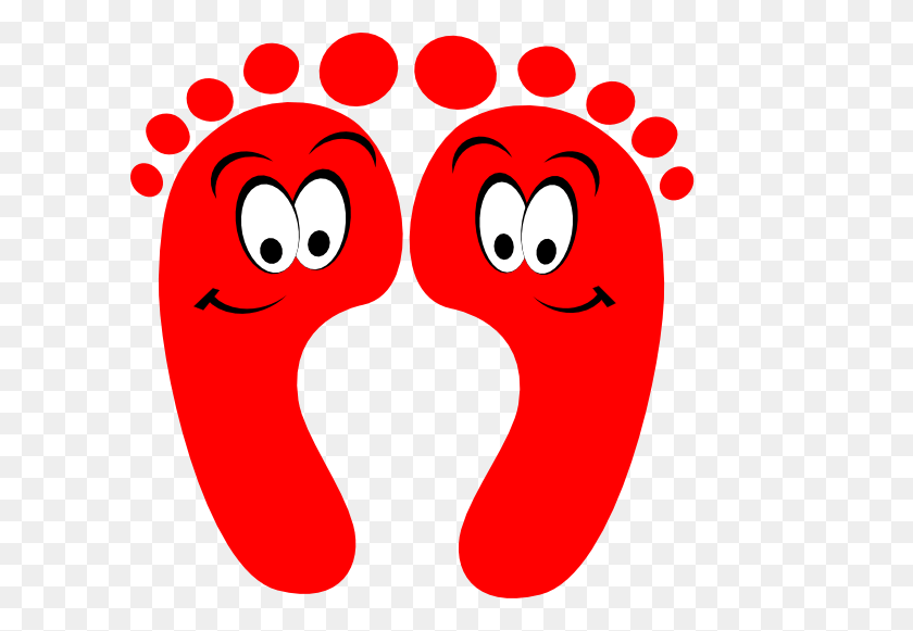 600x521 Enjoy Feet Cartoon Feet Clip Art, Footprint, Heart HD PNG Download