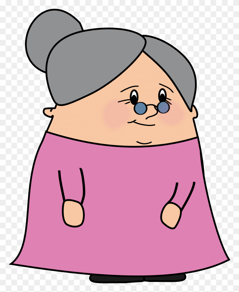 1816x2243 Enjoyable Lady Clipart Standing Old Lady Cartoon, Female, Clothing, Apparel Descargar Hd Png