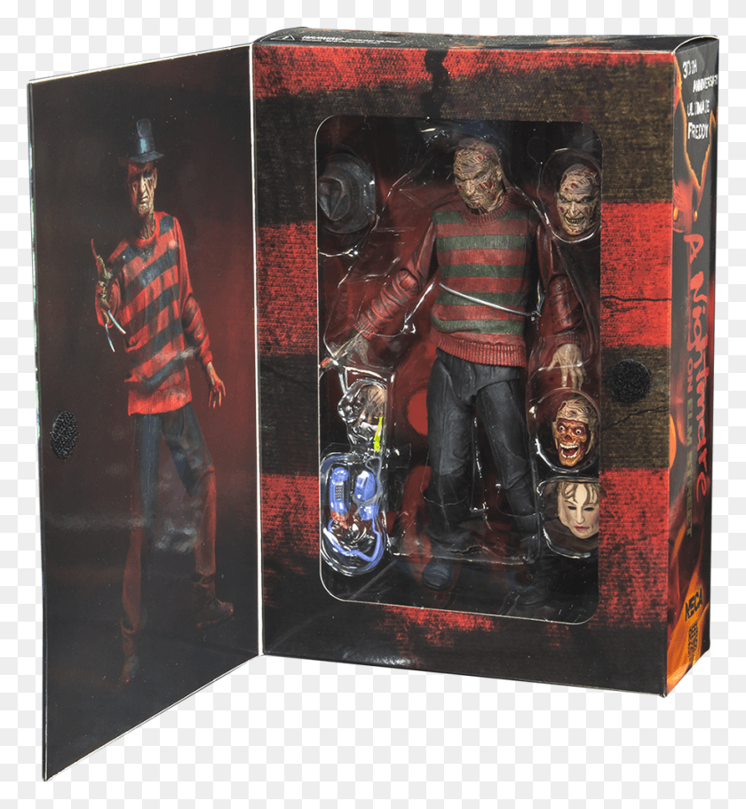 916x1000 Enlarge 3oth Anniversary Ultimate Freddy Krueger Figure, Person, Human, Clothing HD PNG Download