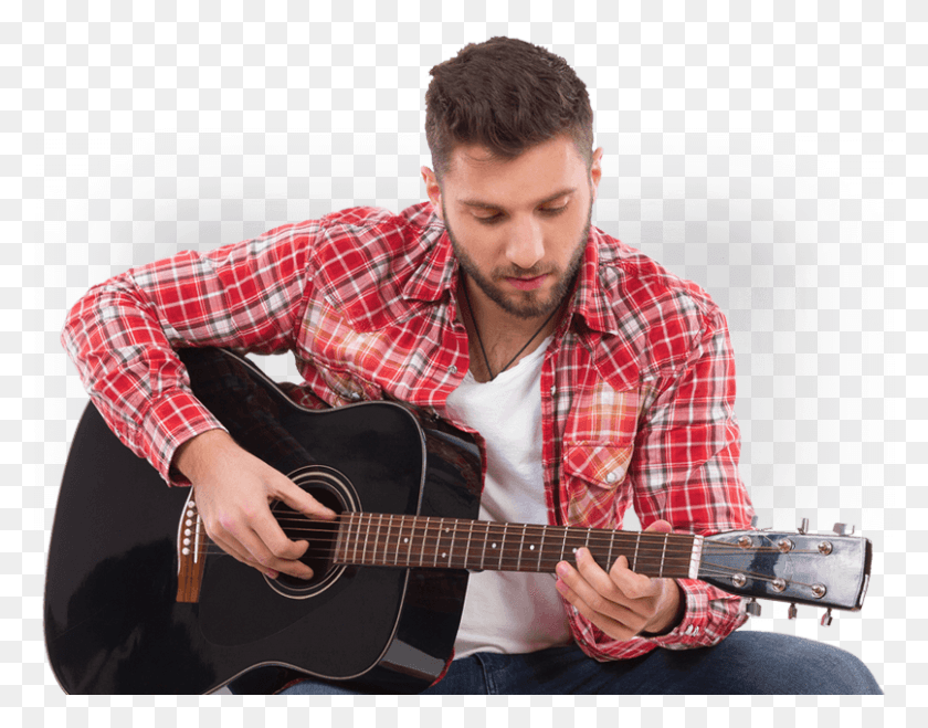 806x619 Enquire Now Man With Guitar, Leisure Activities, Musical Instrument, Person HD PNG Download