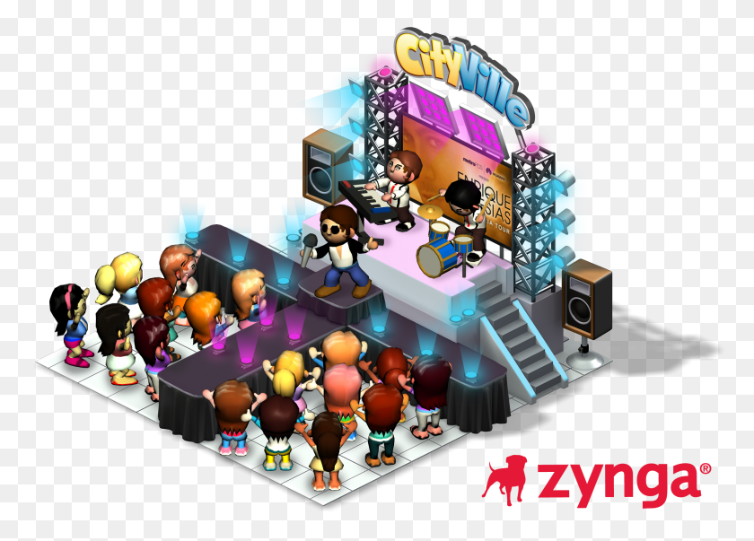 2172x1513 Enrique Cityville Stage Concert Stage Cartoon, Toy, Text, Crowd HD PNG Download