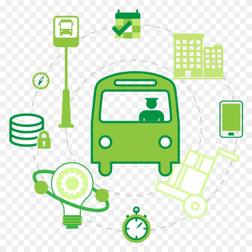 863x863 Ent Vision Launched Smart Transport, Green, Graphics HD PNG Download