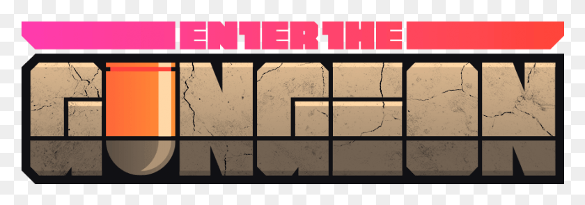 881x266 Enter The Gungeon Torrent Enter The Gungeon Logo, Label, Text, Plot HD PNG Download