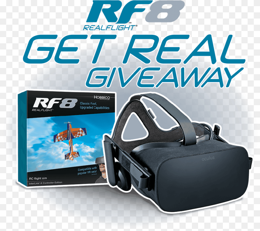 963x856 Enter To Win An Oculus Rift Vr Headset During The Realflight Great Planes Realflight Rf 8 Winterlink X Controller, Accessories, Bag, Handbag, Person PNG